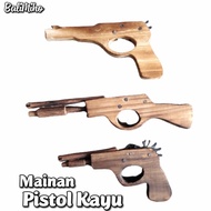 Mainan Pistol Kayu/Mianan Bedil Bedilan Kayu/Bedil Kayu/Pistol Kayu