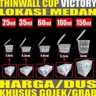 Murah Thinwall Cup 25Ml 35Ml 60Ml 100Ml 150Ml Bulat Cup Sambel Gjk