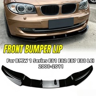3PCS Front Spoiler Lip Splitter For BMW 1 Series E81 E82 E87 E88 LCI 2008-2011 Car Front Bumper Spoi