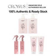 【Bundle of 2】Growus Damage Therapy Hair Care Series(Shampoo EX 500ml, Hair Cream EX 220ml, No-Wash T