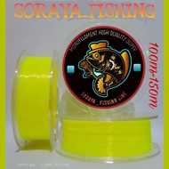 Senar pancing super kuat kecil anti keriting dan mudah tenggelam ukuran 100m kenur pancing anti krit