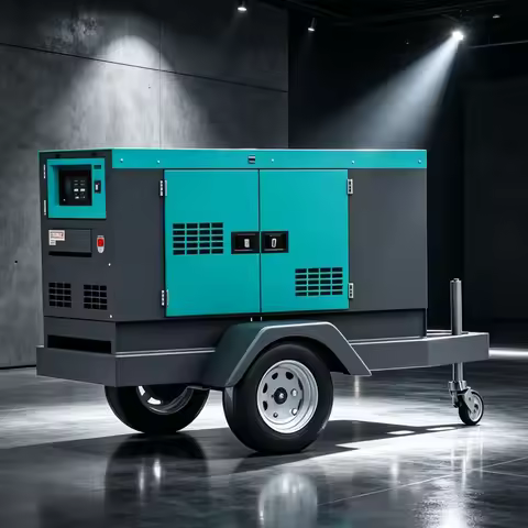 Customized 10kva-50kva Movable Silent Trailer Diesel Generator Set 40KW Silent Diesel Power Generato