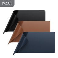 แผ่นรองเมาส์ Satechi Vegan-Leather Premium Desk Mat - Black / Blue / Brown