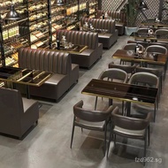 Commercial BBQ Milk Tea Shop Bar Restaurant Combination Clear Bar Restaurant Booth Table and Chair R