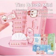 Baby WET Tissue WET WIPE MINI WET Tissue TRAVEL Tissue Tissue Cute Motif Tissue Very Fragrant Qualit