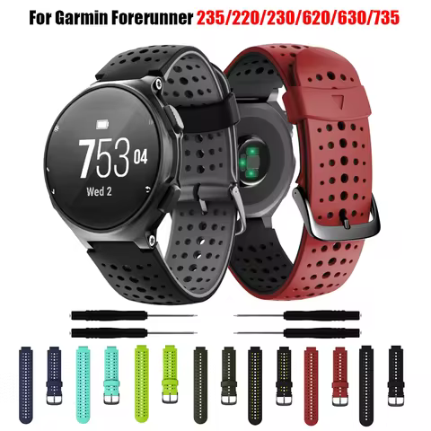 Silicone Strap For Garmin Forerunner 235 Band Silicone Bracelet For Forerunner 220/230/620/630/735XT