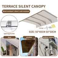 PC yang tidak kelihatan kanopi tanpa bingkai Awning Eaves balkoni Windows Outdoor Camera Rainscreen 
