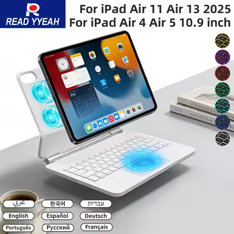 WIireless Keyboard Smart Cover for iPad 10th Gen for iPad Pro 11 12.9 13 Air 4 Air 5 Pro 12.9 6th 5t