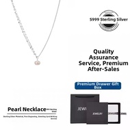 Sterling Silver Pearl Necklace 999