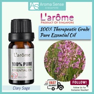 L'arome Clary Sage Essential Oil, Pure Aromatherapy Grade (10ml)