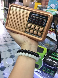 Đài radio năng lượng mặt trời NNS NS-2042S FM/AM/SW/BT/USB/TF âm cực hay