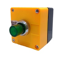 Auspicious Illuminated Push Button Green 220V 5A with Surface Type Box - LPBT25G/BOX