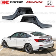 ชุดแต่ง HONDA CIVIC FE ทรง Modulo ปี 2021 2022 2023  - ลิ้นหน้า สเกิร์ต สีดำเงา ตูดเป็ด หางหลัง สปอย