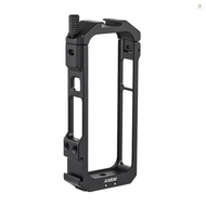 Andoer Panoramic Camera Video Cage Aluminum Alloy with Dual Cold Shoe Mounts Metal Protective Frame 