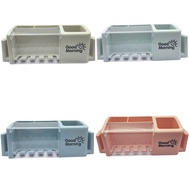 Wall Mounted Toothbrush and Toothpaste Shelf -M1