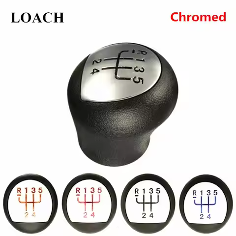 Chromed 5 Speed MT Car Gear Shift Knob for Renault Megane Clio II 2 MK2 172 182 RS Sport Shifter Lev