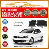 Volkswagen Golf MK6 2008 - 2013 (5Dr) (4/ 5pcs) Car Magnetic Sunshade / Rear Windscreen Sunshade / B