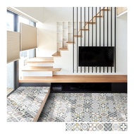 復古花磚壁貼 BU款 歐風自黏壁紙 瓷磚牆貼 磁磚貼紙 踢腳線 防水