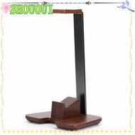 SHOUOUI Headset Stand, Detachable Creative Headphone Stand,  Universal Wooden Headphone Holder Desk 