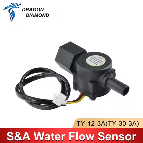 Water Flow Switch Sensor For S&A Industrial Chiller For CO2 Laser Engraver TY-12-3A HL-12 CW3000 CW5