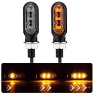 [AuraYuer] Motorcycle LED Turn Signal Lights Amber Flowing Directional Signal Lamp Intermitentes Mot