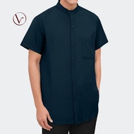 VERMILLION V17001 Kemeja Lengan Pendek BM S-XXL | BM Short Sleeve