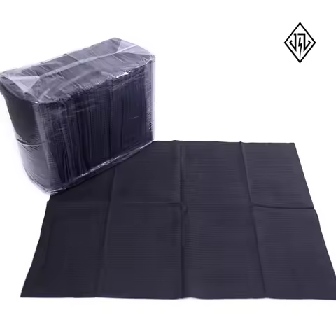 Disposable Table Mat,Tattoo Work Cleaning Mat 50pcs/bag Layer of Isolation Plastic Film Attached Pap