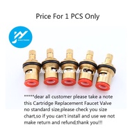 Premium Quality Cartridge Replacement Faucet Valve Quarter Turn 1/4 For Kitchen Tap Faucet Brass 1 P