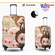 Labubu Luggage Cover Stretchable Spandex Fabric Luggage Cover 18 20 22 24 26 28 30 32 inches TGAH