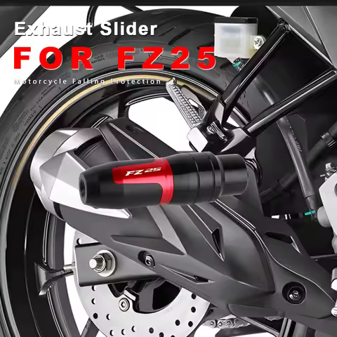 Exhaust Slider CNC Aluminum Falling Protection for Yamaha FZ25 FZ 25 FZ250 FZ 250 16 FZS V3 V4 FZ X 
