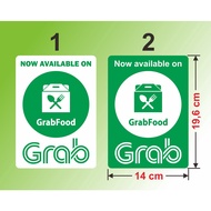 Gra6 F00D Vinyl Sticker 2 pcs. Waterproof Stickers 19.6 x 14 cm. 2 pcs stickers