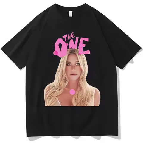 Kesha The One T-shirt Unisex Tshirts Cotton Short Sleeve Male T Shirts Streetwear Unisex Fashion Gra