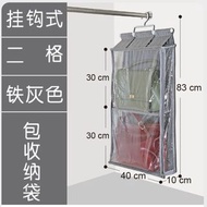 ❤️ 櫃旁包包防塵掛袋衣櫥內布藝收納神器懸掛式全封閉透明掛包置物架❤️
