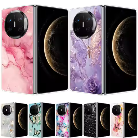 For HuaWei Mate X6 Case Marble Soft Hard PC Shell Back Cover For HuaWei Mate X3 X5 X6 X2 Full Covera