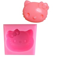 DIY Single KT Cat Silicone Mold Pudding Ice Cream Chocolate Dessert Mousse Cake Cartoon Cake Mold 5.