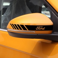 NT | สติกเกอร์ตกแต่งกระจกมองหลังรถยนต์2ชิ้นเหมาะสำหรับ Ford Focus 2 3 Ranger Mk3 Mk4 Mk1 Explorer Ecosport Fusion Mondeo Fiesta อะไหล่รถยนต์ฟอเร็กซ์
