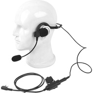 Walkie Talkie Earpiece Behind The Head Over Ear Radio Headset Headphone with Boom Mic U94 PTT Compat