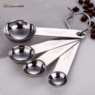 With Scale 304 Stainless Steel Measuring Spoon Coffee Milk Powder Spoon Baking Kitchen Measuring Spo
