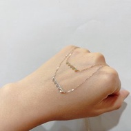 日本製 15分真鑽 18k 白k金/黃k金 小怪獸項鍊 三角情人節