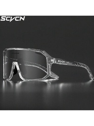 Scvcn戶外單車運動眼鏡男女適用,時尚經典超大墨鏡,自行車賽車護目鏡,高爾夫太陽眼鏡,棒球駕駛眼鏡,街頭風格眼鏡
