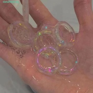DATANEST​ Transparent Ring Unique Vintage Korean Style Jewelry Jelly Color Mermaid Color Pearl Color