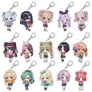 VTuber VSPO Yumeno Akari Yano Kuromu Tsumugi Kokiage Keychain Acrylic Mica Chibi Anime decoration ba