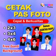 CETAK PAS FOTO KERTAS DOFF UKURAN 4X6, 3X4, 2X3 KUALITAS TERBAIK