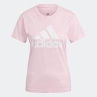 adidas ไลฟ์สไตล์ เสื้อยืด Essentials Logo ผู้หญิง สีชมพู GL0726