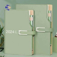 Note Books & Pads AC56-2024 Plan Schedule This Calendar One Page A Day Stationery Notebook Off Tool 