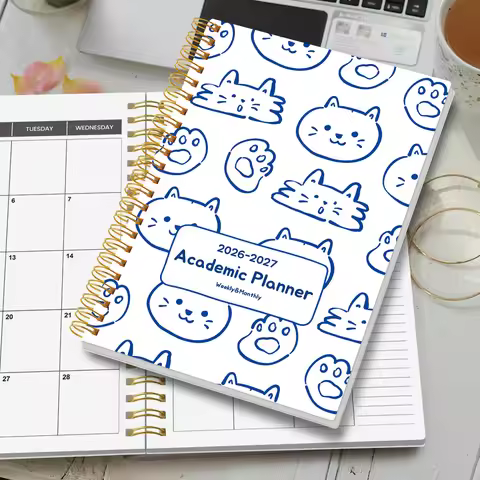 2026-2027 A5 Weekly & Monthly Planner Notebook β Jan 2026 to Dec 2027 Organizer with Calendar & Note