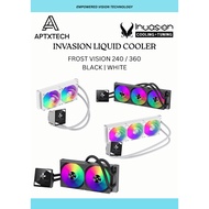 [ Invasion FROST VISION 240 / 360 Liquid Cooler ] Intel & AMD CPU AIO Liquid Cooler Black | White