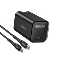 USB C Laptop Charger, GaN+ 65W Latitude USB C Charger with Foldable Plug for Latitude, MacBook Air, 