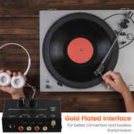 Phono Turntable Preamp Phonograph Preamplifier with R C A Input /TRS Output for Turntable Record Pla