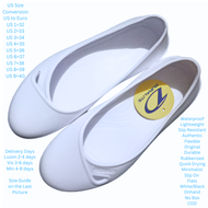 W3 Duralite Audrey Durable White Shoes Black Shoes Ideal for Nurses Office Staff and Students